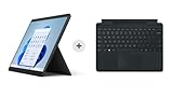 Microsoft Surface Pro 8, 13 Zoll 2-in-1 Tablet (Intel Core i5, 8GB RAM, 256GB SSD, Win 11 Home) Graphit mit Microsoft Surface Pro Signature Keyboard Schwarz (QWERTZ Keyboard)