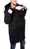 Viva la Mama - 4in1 Trageparka Tragejacke für Rückentragen Umstandsjacke - LIVIO - taubenblau - M