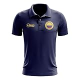 Airosportswear Colombia Football Polo Football Soccer T-Shirt Trikot (Navy)