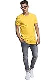 Urban Classics Herren Shaped Long Tee T-Shirt, Gelb (Chrome Yellow), 2XL