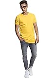 Urban Classics Herren Shaped Long Tee T-Shirt, Gelb (Chrome Yellow), XL