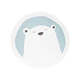 SunYe Bärendruck Cartoon Teppich Rosa Blau Gelb Grau Dicke Waschbare rutschfeste Bodenmatte Geeignet Für Kinderzimmer Balk