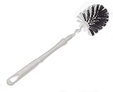 TURBO PRODUKTE Flexible Klobürste, WC-Bürste Toilettenbürste mit biegsamen Bürstenkopf rund - schwarz (hart) weiß (Soft)