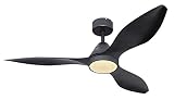 LED Decken Ventilator Lampe Leuchte Fernbedienung Timer 2-Richtungen Schw