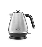 De'Longhi Distinta X Design 1,7 l Rapid Boil Metallkessel, Edelstahl, Antikalk-Filter, Kordelaufbewahrung, KBI3001.M – gebürsteter S