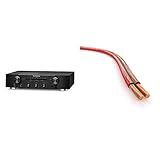 Marantz PM6007 HiFi Verstärker, Stereo Verstärker, 2x60W, optischer Eingang, Phono Eingang, Subwoofer Ausgang, Schwarz & KabelDirekt - Lautsprecherkabel - 15m - (2x2,5mm² HiFi Audio Boxenkabel)