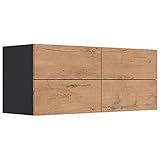 Lomadox Flur Hängekonsole Slimline mit 4 Schubladen Oak B/H/T: 104,7x42,4x36