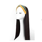 HBWANGC Haarteil Topper mit Bangs, für Frauen Gerade Haarverlängerung Pony Toupee Perücken Haarteile Toppers für Frauen mit dünnem H