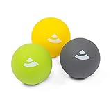 Bodhi Faszien Set: 3er Massageball Set | Flexibles Faszienball-Set zur Selbstmassage | Massagebälle für den ganzen Körper | 6,5 cm D