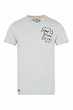 Camp David Herren T-Shirt mit V-Neck und Back