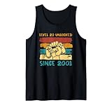 20. Geburtstag Gaming Level 20 Unlocked Jahrgang 2001 Gamer Tank Top