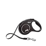 flexi New Classic S Seil 5 m schwarz für Hunde bis 12 kg