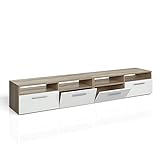Lowboard Diego - Fernsehtisch Sideboard Fernsehschrank TV-Board Schrank (190cm, Eiche Sonoma)