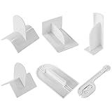 Ohok Glätter für Fondant Kuchen, 6-Teiliges Torten Glätter Ecke Glätten Werkzeug Cutter mit Sharp Kantenschneider, Fondant Torten Werkzeuge Tortendeko Modellierwerkzeug Polierer für Torten Dek