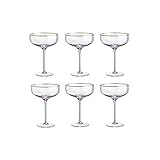 Butlers SMERALDA 6x Champagnerschale mit Goldrand 400