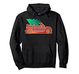 Red Truck Weihnachtsbaum - Holiday Plaid Car Graphic Xmas Pullover H