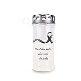 Kimiza Grabkerze, Gedenkkerze, Brenndauer ca. 4 Tage (Schleife - das Leben ......)