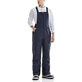 Damen Schneelätzchen Overall Snowpant Paar Isoliert Wasserdicht Ski-Overall mit Seitentasche Einteiliger Overall für Winter (Schwarz, M)