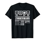 Herren Zimmerer Lustig Spruch Zimmermann Handwerk T-S