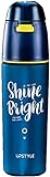 JIAOXIAOHUI Bequeme Sprühflasche, hochwertiger hochwertiger Sport im Freien Anti-Leck-Peeling-Spray-Flasche trinkflasche (Color : Blue)