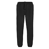 sumg Herren Jogginghose | Sweatpants | Sporthose mit Seitentaschen und elastischem Beinabschluss NEU (XL, Schwarz)