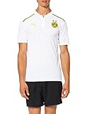 Puma Frau Borussia Dortmund Saison 2021/22 Training, Polo White-Cyber Yellow, XL