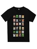 Minecraft Jungen T-Shirt 8 Bis 9 Jahre Schw