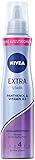 NIVEA Extra Stark Schaumfestiger (150 ml), pflegender Haarschaum mit Panthenol & Vitamin B3, zuverlässiger Volumenschaum für Stylings mit 24h H