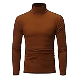 Z&Y Glaa Herren Leichte Casual Slim Fit Basic Tops Strick Rollkragen Pullover Pullover Pullover Herren Longsleeve Rollkragenpullover Regular Fit Langarmshirts Rollkragen Pullover Baumwolle Sw