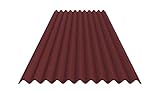 Bitumenwellplatten Set (rot)