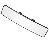KITBEST Rückspiegel, konvexer Rückspiegel Innenclip am Weitwinkel-Rückspiegel zur effektiven Reduzierung des toten Winkels für Autos SUV-Lkw 285 mm (11,2 ')