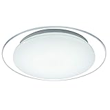 Deckenleuchte Deckenlampe LED Wohnraumleuchte Sterneneffektlampe mit CCT Steuerung, Metall Acryl, 12 Watt 700 lm Tageslicht, DxH 33x6,3
