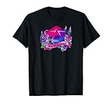 Big Bi Energy Bisexual D20 Dice T-Shirt Rollenspiel Nerd T-S