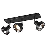 800700332 Strahler Leuchte Lampe Leon schwarz matt 3xGU10 Höhe ca. 19.3