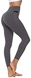 Persit Sporthose Damen, Sport Leggins für Damen Yoga Leggings Yogahose Sportleggins Grau-Size 40 (Herstellergröße: M)