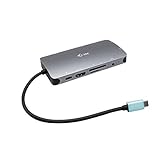 i-tec USB-C 4K Metall Nano Docking Station 1x HDMI 1x VGA 1x GLAN 1x USB-C 3X USB 3.1 1x SD/MicroSD 1x Audio Power Delivery 100W für Windows MacOS Android ChromeOS