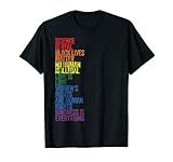 Vintage Science Is Real Black Lives Matter LGBT Pride BLM T-S