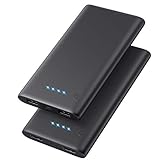 Ekrist Power Bank【2 Stücke】 10000mAh Externer Akku Ultra Kompakter Handy Powerbank mit Smart IC-Technologie,3.1A Ausgängen Akku Pack für iPhone 13 Samsung Galaxy S20 Huawei iPad Airp