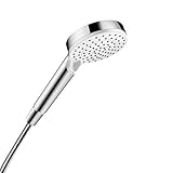 hansgrohe Crometta Duschkopf, super wassersparend 6l / min, 2 Strahlarten, Weiß/C