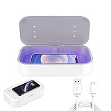 Amlink UV Sterilisator, Multifunktional UV Desinfektionsmittel mit induktive ladestation, 10W Geräumiger UV Desinfektion Box Handy Sterilisator mit Aroma Diffusor USB-Aufladung für Babyflaschen G