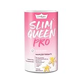 GymQueen Slim Queen Pro Abnehm-Shake 420g, mit Probiotika und Hyaluronsäure, Leckerer Diät-Shake zum Abnehmen, Mahlzeitersatz mit wichtigen Vitaminen und Nährstoffen, 250 kcal pro Portion, V