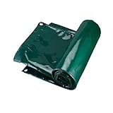 WWERT Hochleistungsplane, 600g/m² Mehrzweckabdeckung 100% wasserdichte Planen zum Zwinger Hühnerställe Fischteich Heu Log Pile Dachanhänger (Color : Green, Size : 3x4m/9.84x13.12ft)