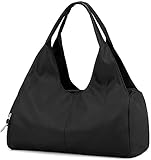 Sporttasche Reisetasche mit Schuhfach und Nassfach Wasserdicht Fitnesstasche Trainingstasche Weekender Damen Handgepäck Tasche Übernachtungs Tasche für Männer und Frauen(Schwarz)