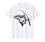 Herren Angler Geschenk-Idee Fischen und Angeln Köder Shirt T-S
