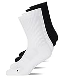 Snocks Lange Laufsocken (4X Paar) Atmungsaktive Sportsocken Anti-Blasen Schutz Winter Damen Schwarz/Weiß Größe 35-38 Running Socks Running Funktionssocken Jogging