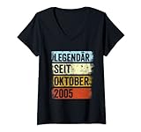 Damen 16. Geburtstag Mann 16 Jahre Legendär seit Oktober 2005 T-Shirt mit V