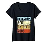 Damen 16. Geburtstag Mann 16 Jahre Legendär seit Oktober 2005 T-Shirt mit V