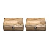 chiwanji 2pcs Mini Holz Stash Box Rolling Papierfach Lagerung Zig