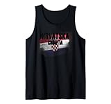 Kroatien, Kroatischer Flagge Grunge Tank Top