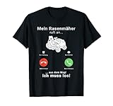 Rasenmäher Anruf Telefon Gärtner Gärtnerei Gartenarbeit T-S